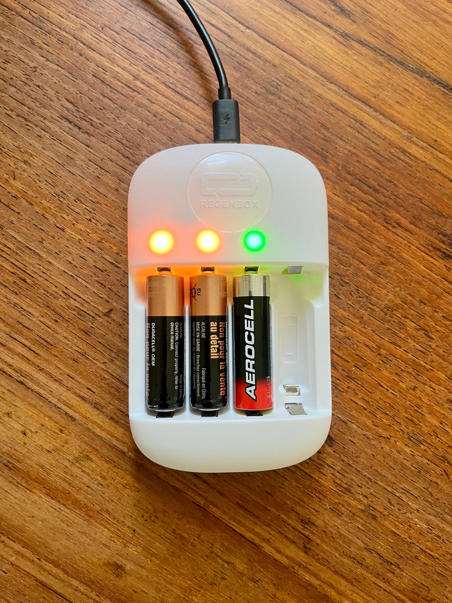 Régénérateur de piles alcalines jetables RegenBox 2