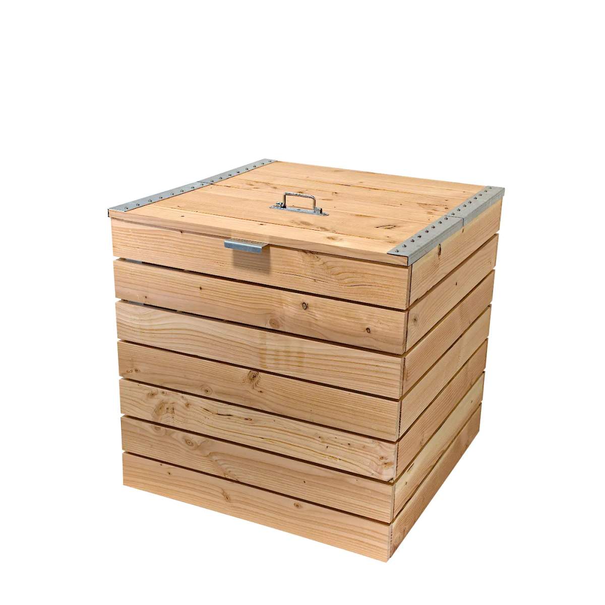 - Composteur Bois Et Métal Compost Nature - 365 Litres - Lowreka
