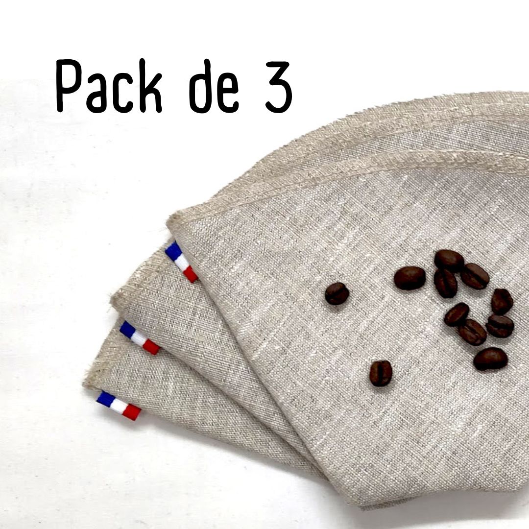 - Filtre à café réutilisable en lin français d'Ecocotte - Lowreka