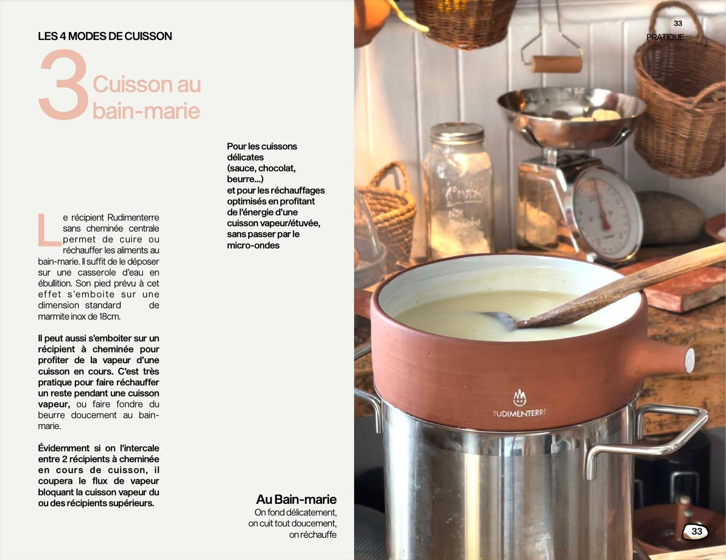 - Le Cuicui Pragmatique - cuisson low - tech - 2 récipients + accessoires + couvercle - Lowreka