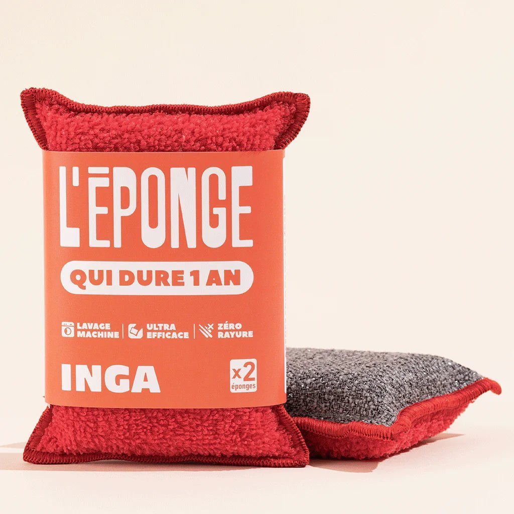 Les éponges - Duo d'éponges lavables et réutilisables - Lowreka