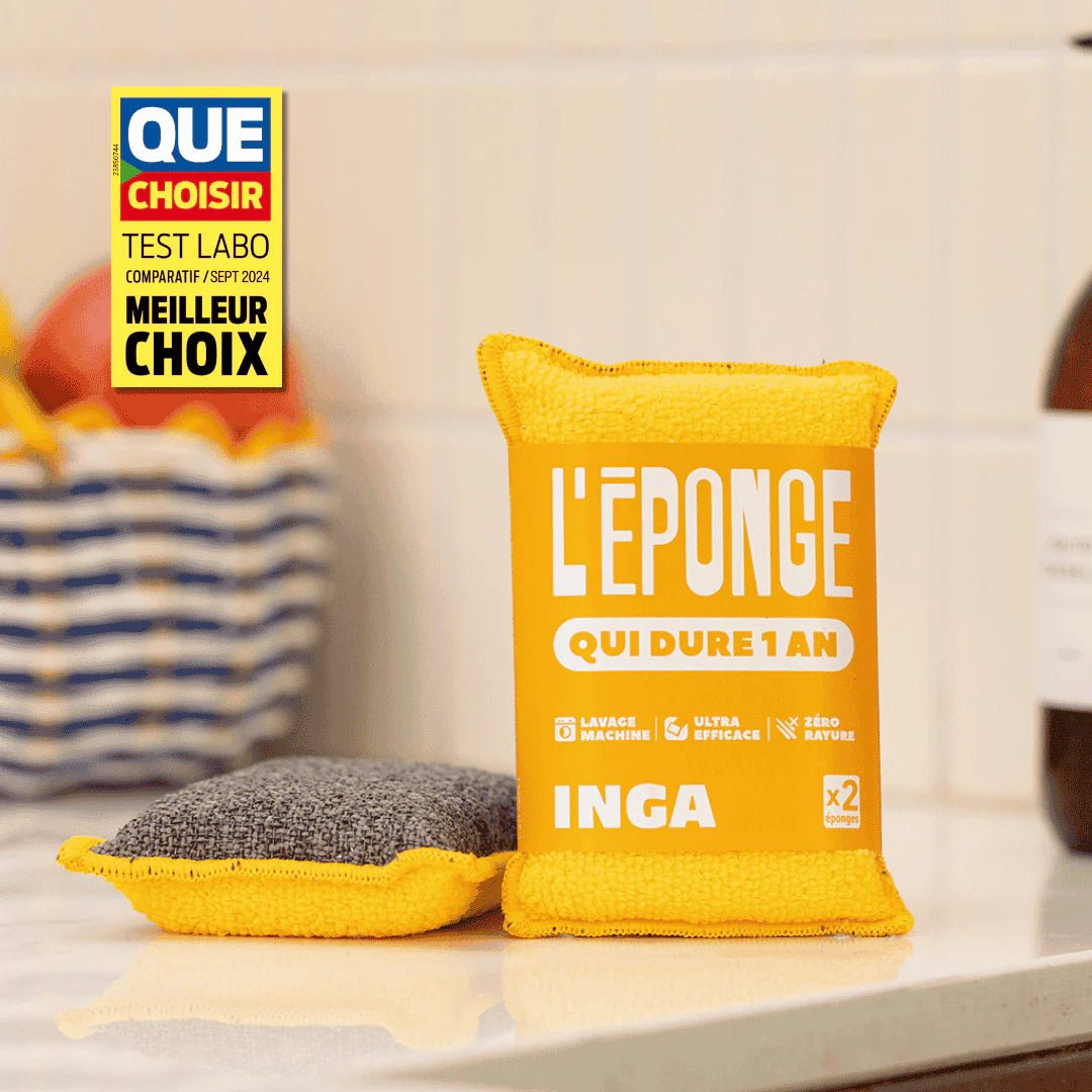 Les éponges - Duo d'éponges lavables et réutilisables - Lowreka