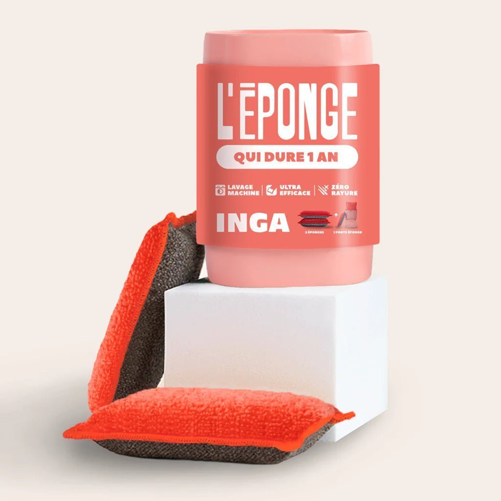 Les éponges - Duo d'éponges lavables et réutilisables - Lowreka