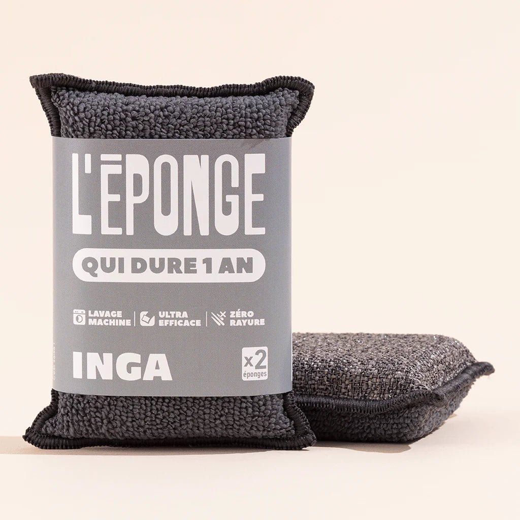 Les éponges - Duo d'éponges lavables et réutilisables - Lowreka