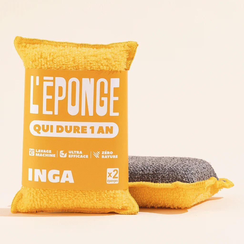 Les éponges - Duo d'éponges lavables et réutilisables - Lowreka