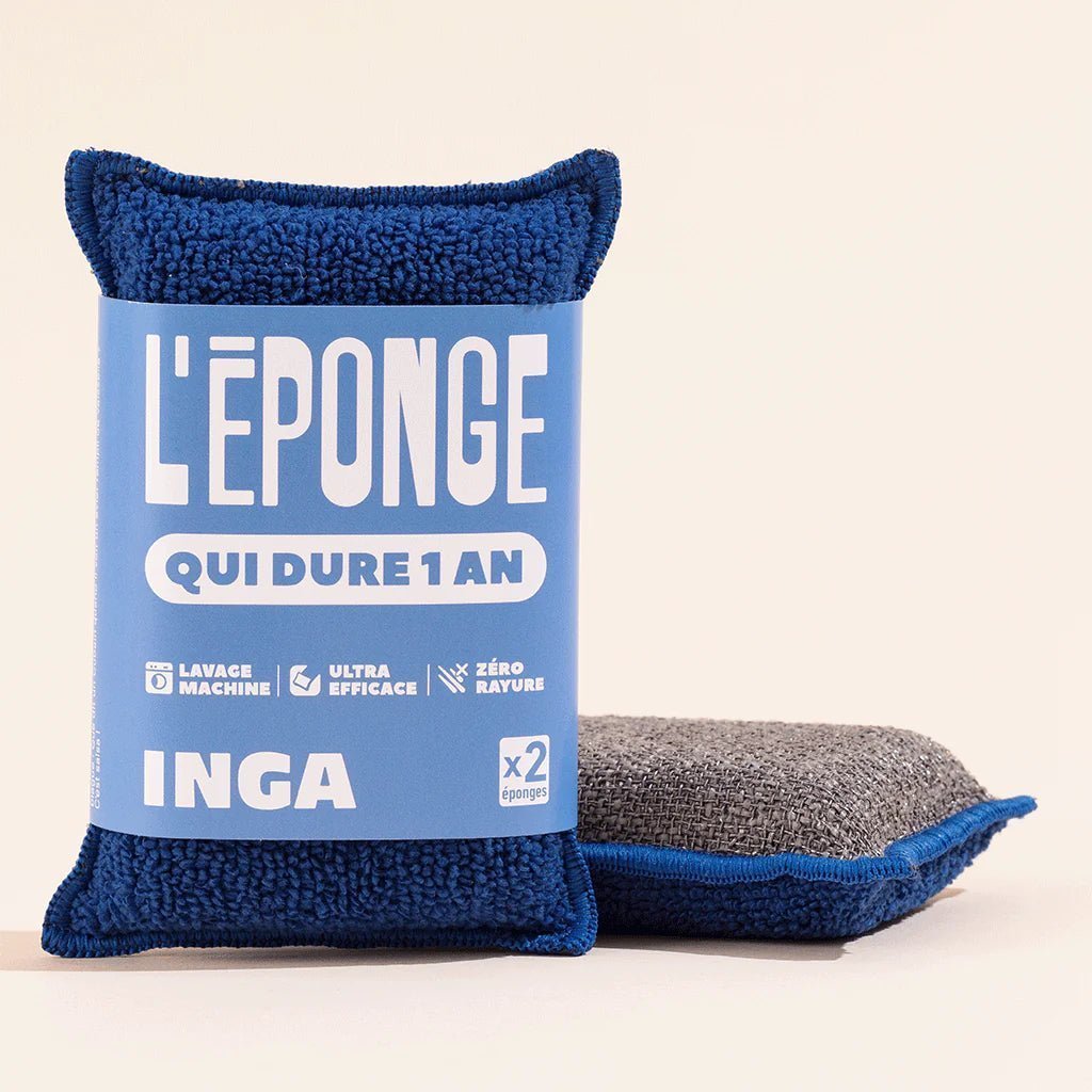 Les éponges - Duo d'éponges lavables et réutilisables - Lowreka