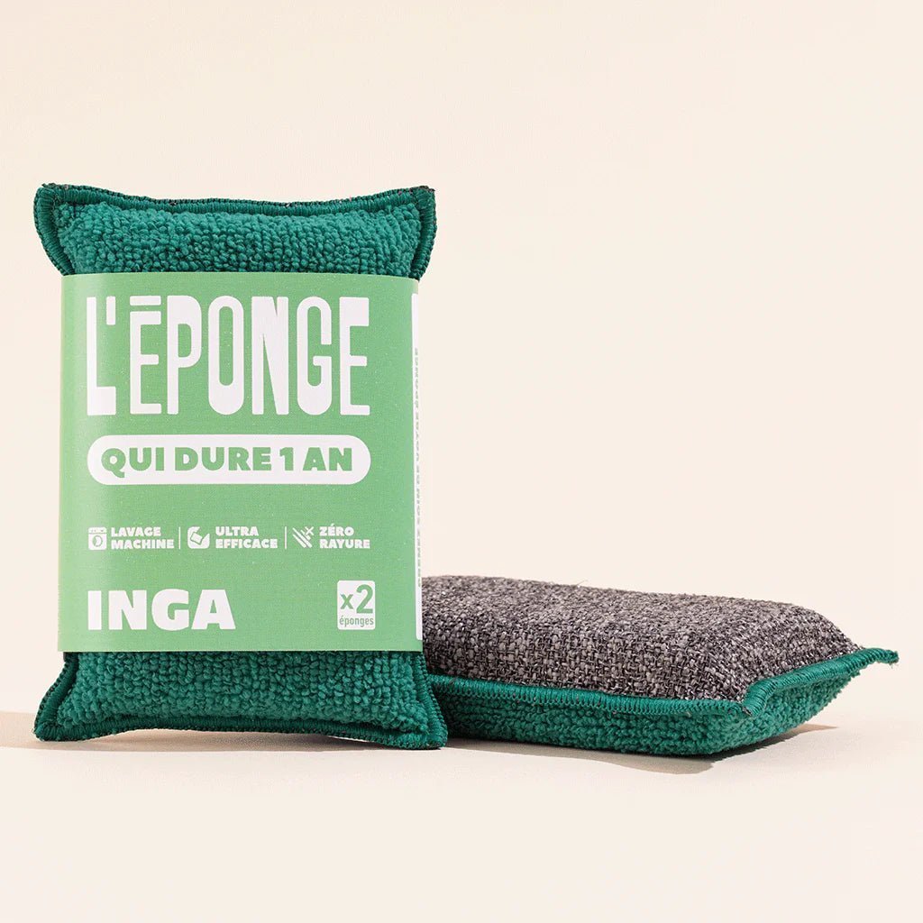 Les éponges - Duo d'éponges lavables et réutilisables - Lowreka