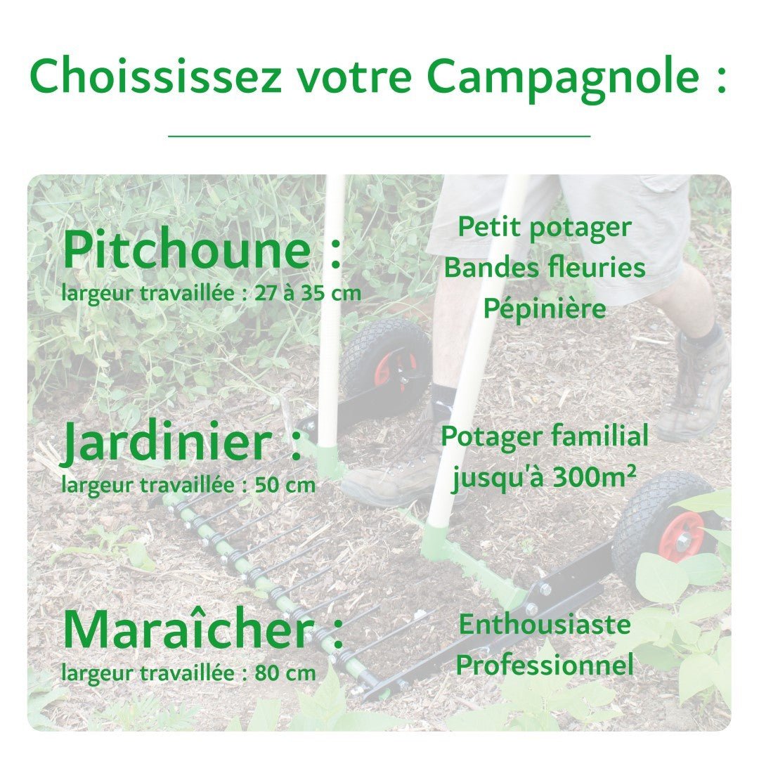 Physical - Kit auto - construction Campagnole "Maraîcher" à contre - dents fixes 80cm - Lowreka