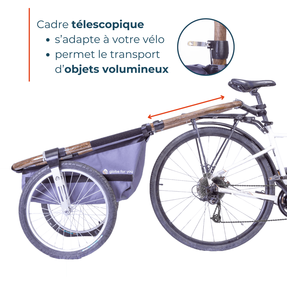 Physical - Remorque de vélo Maïna en lin - Lowreka