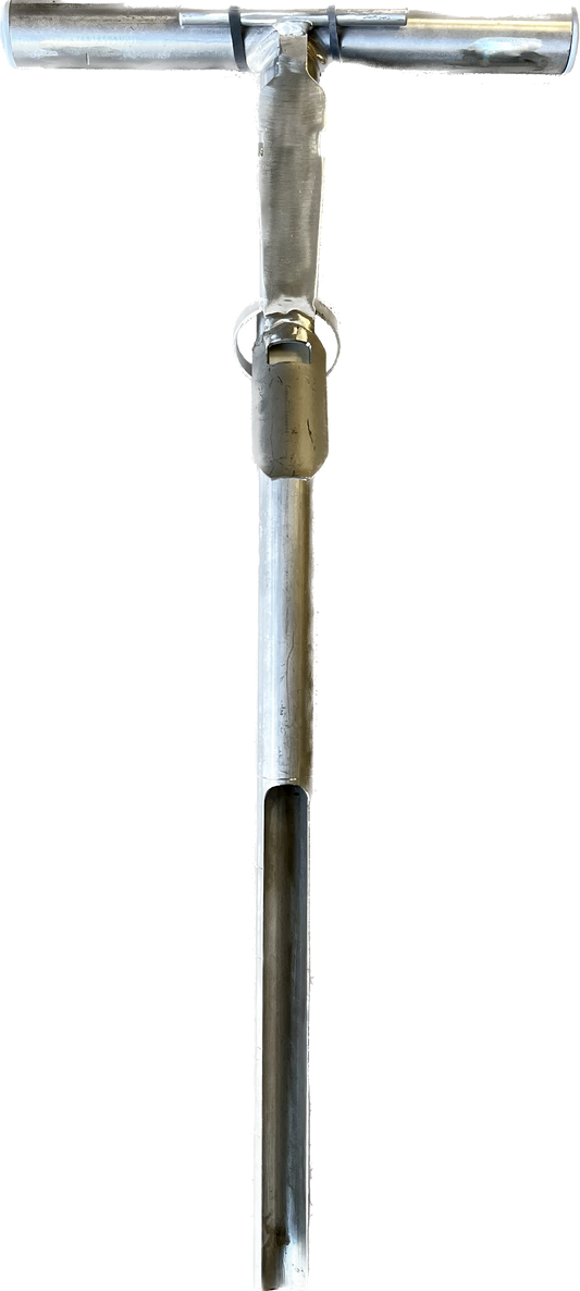 Tarière manuelle en inox pour carotte 295 mm et Ø30mm