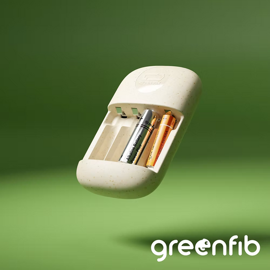 Régénérateur de piles alcalines jetables RegenBox 2 greenfib en plastique 100% biosourcé