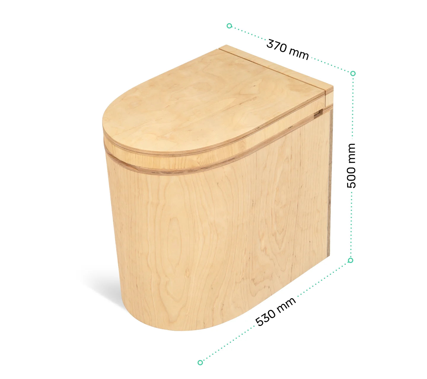 Toilettes sèches en bois de qualité à séparation - LunaBloem