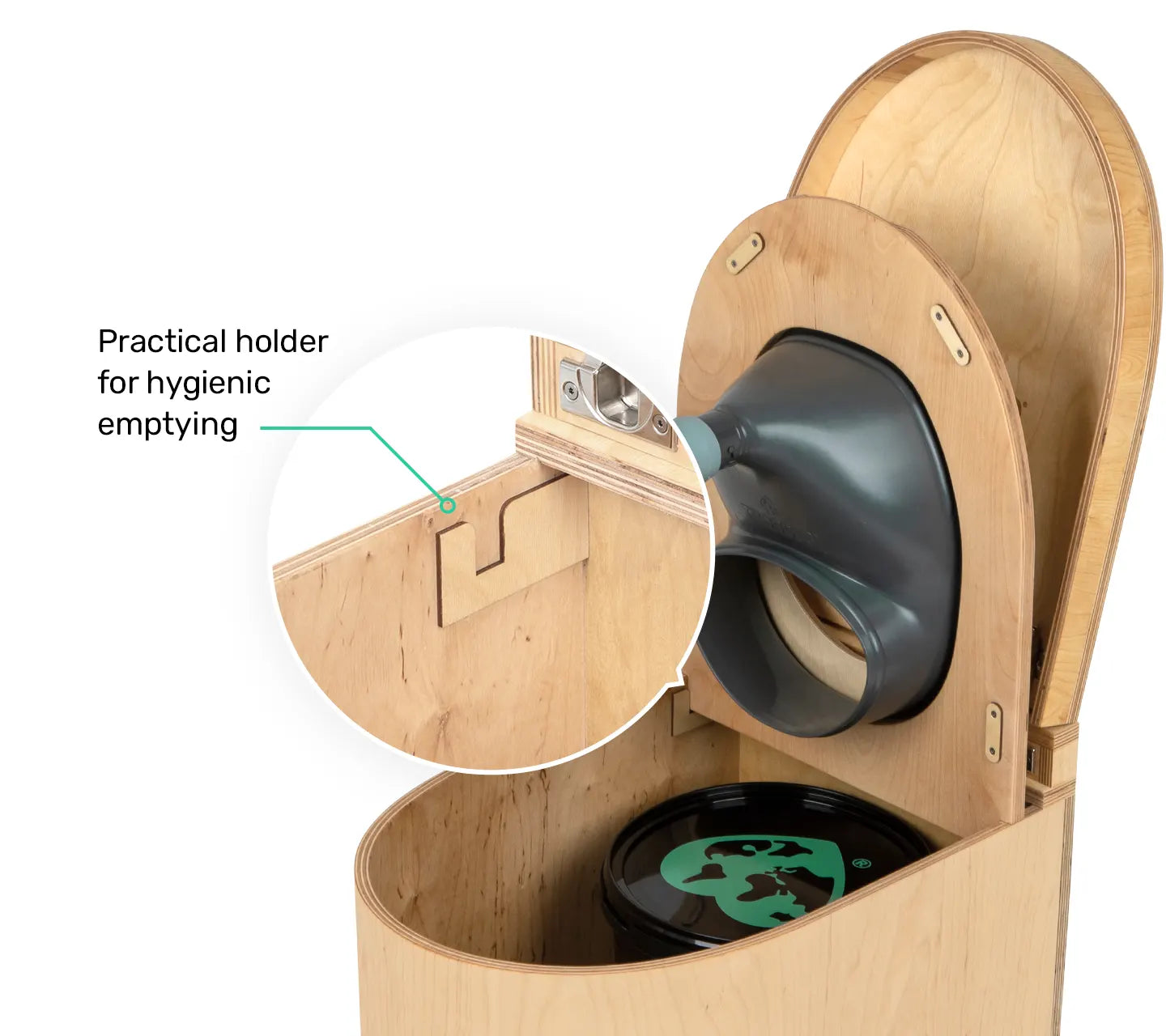 Toilettes sèches en bois de qualité à séparation - LunaBloem
