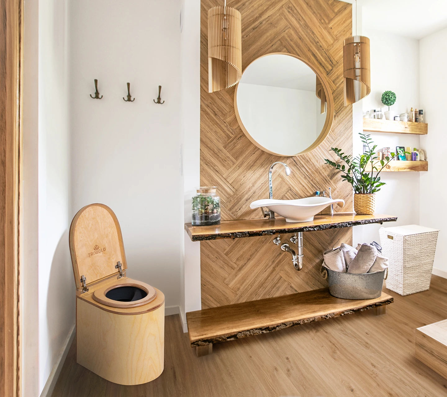 Toilettes sèches en bois de qualité à séparation - LunaBloem