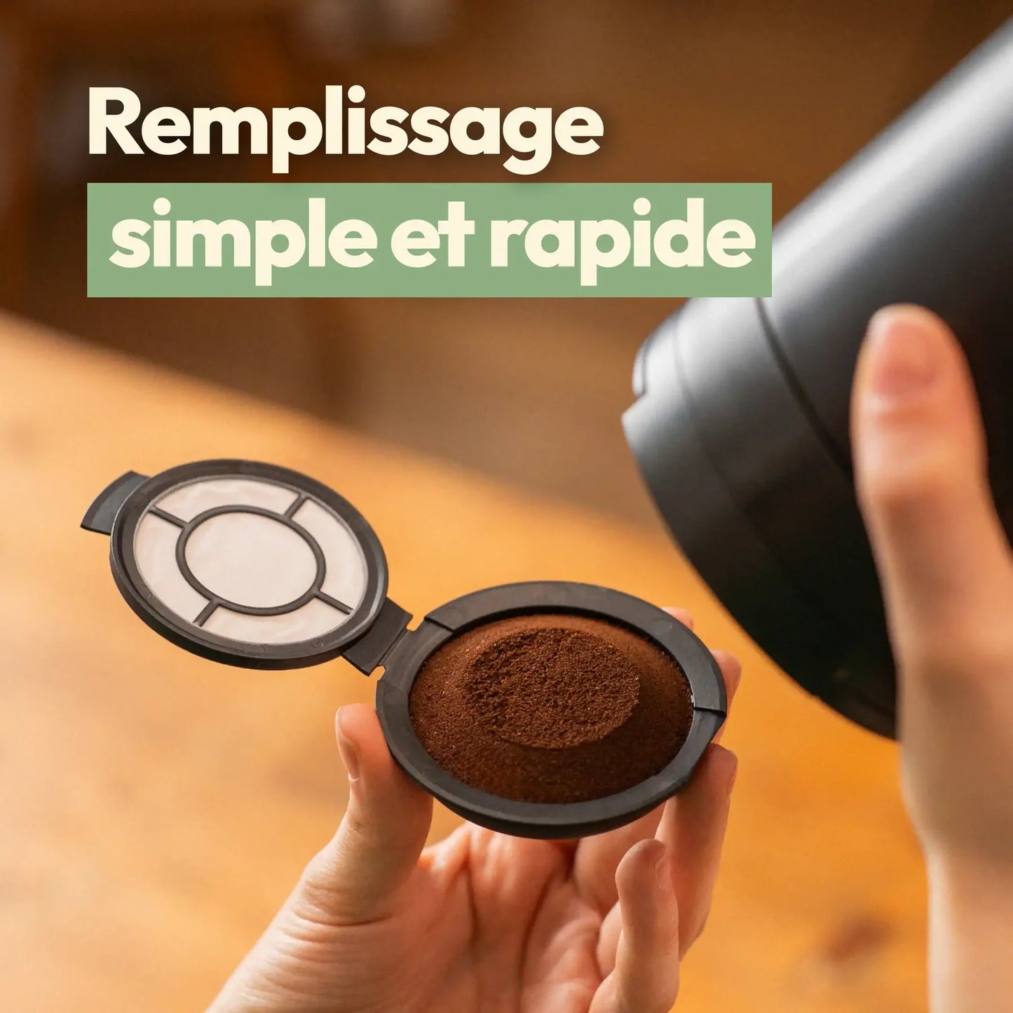Capsules réutilisables Senseo Caps'Me en plastique alimentaire