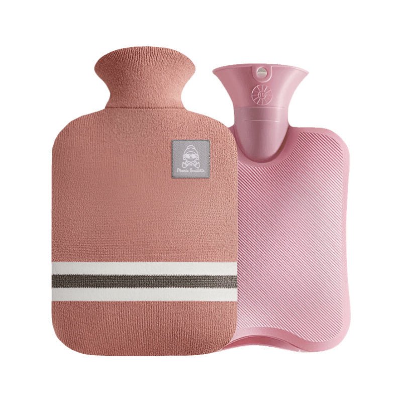 Bouillotte - Bouillotte à eau habillée cotton : conserve la chaleur pendant 8 heures - Lowreka