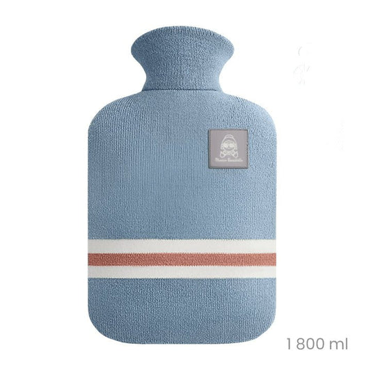 Bouillotte - Bouillotte à eau habillée cotton : conserve la chaleur pendant 8 heures - Lowreka