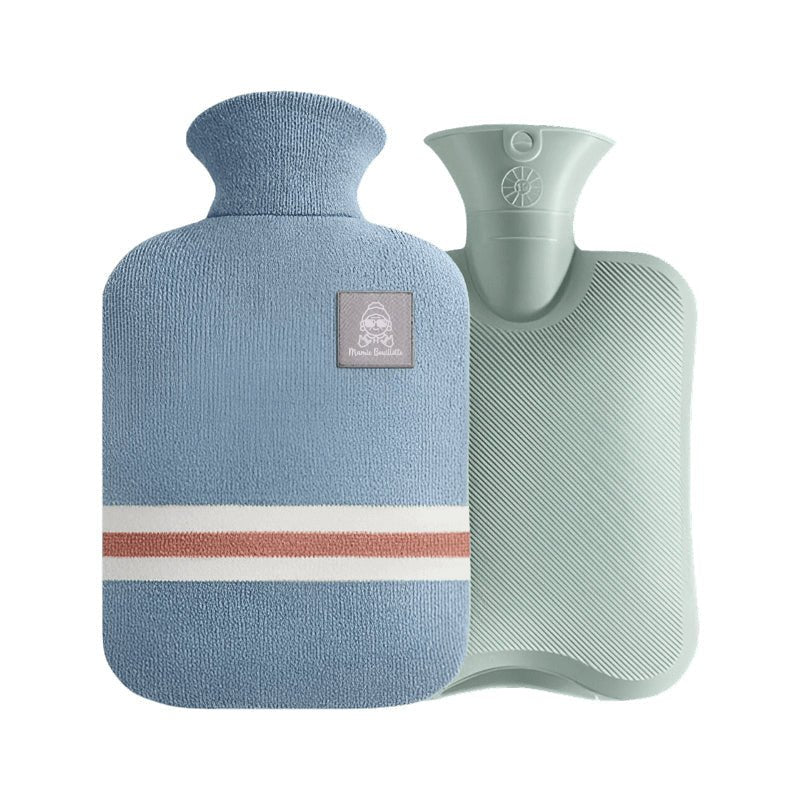 Bouillotte - Bouillotte à eau habillée cotton : conserve la chaleur pendant 8 heures - Lowreka