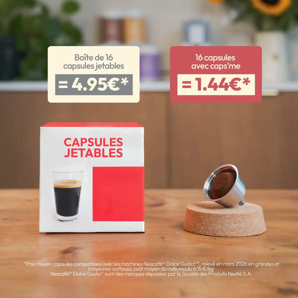 - Capsules réutilisables Nescafé et Dolce Gusto Caps'Me en inox alimentaire - Lowreka