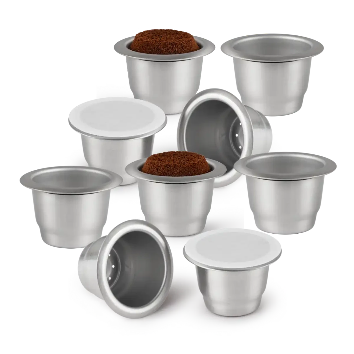 - Capsules réutilisables Nespresso Caps'Me en inox alimentaire - Lowreka