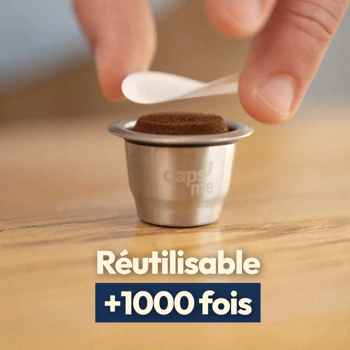 - Capsules réutilisables Nespresso Caps'Me en inox alimentaire - Lowreka