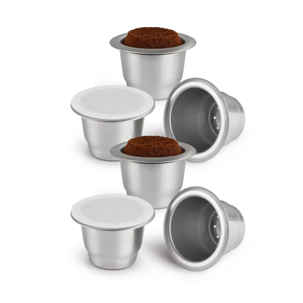 - Capsules réutilisables Nespresso Caps'Me en inox alimentaire - Lowreka