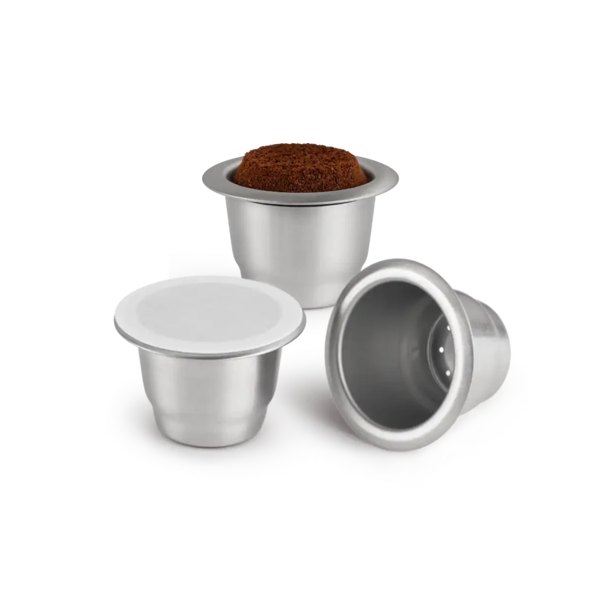- Capsules réutilisables Nespresso Caps'Me en inox alimentaire - Lowreka
