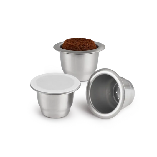 - Capsules réutilisables Nespresso Caps'Me en inox alimentaire - Lowreka