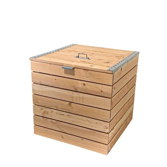  - Composteur Bois Et Métal Compost Nature - 365 Litres - Lowreka