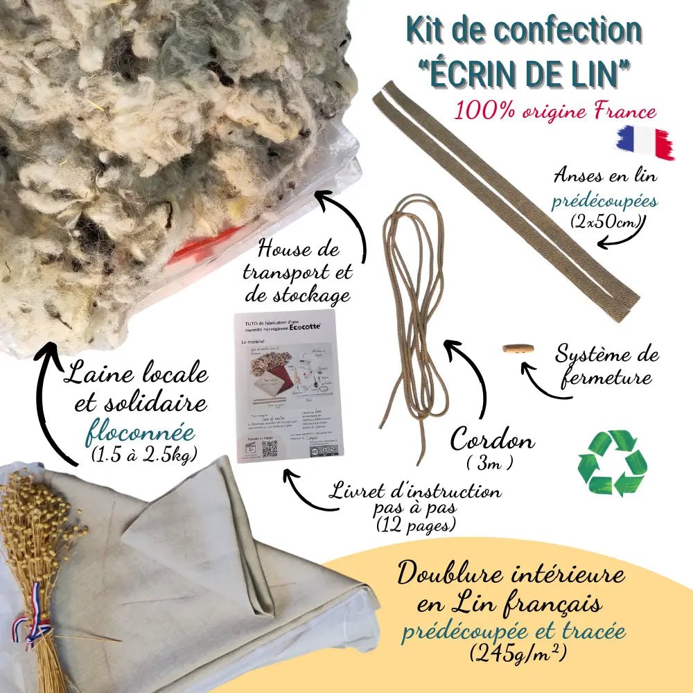 - Kit de confection Marmite norvégienne en tissu lin - Lowreka