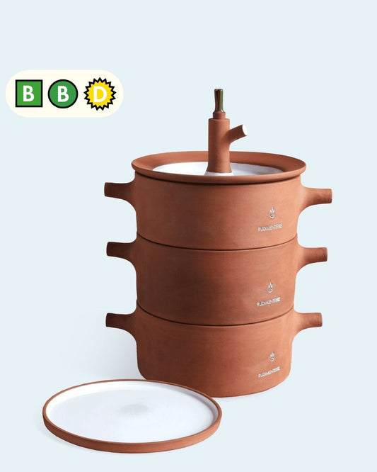  - Le Cuicui Gourmet - cuisson low - tech - 3 récipients + accessoires + couvercle - Lowreka