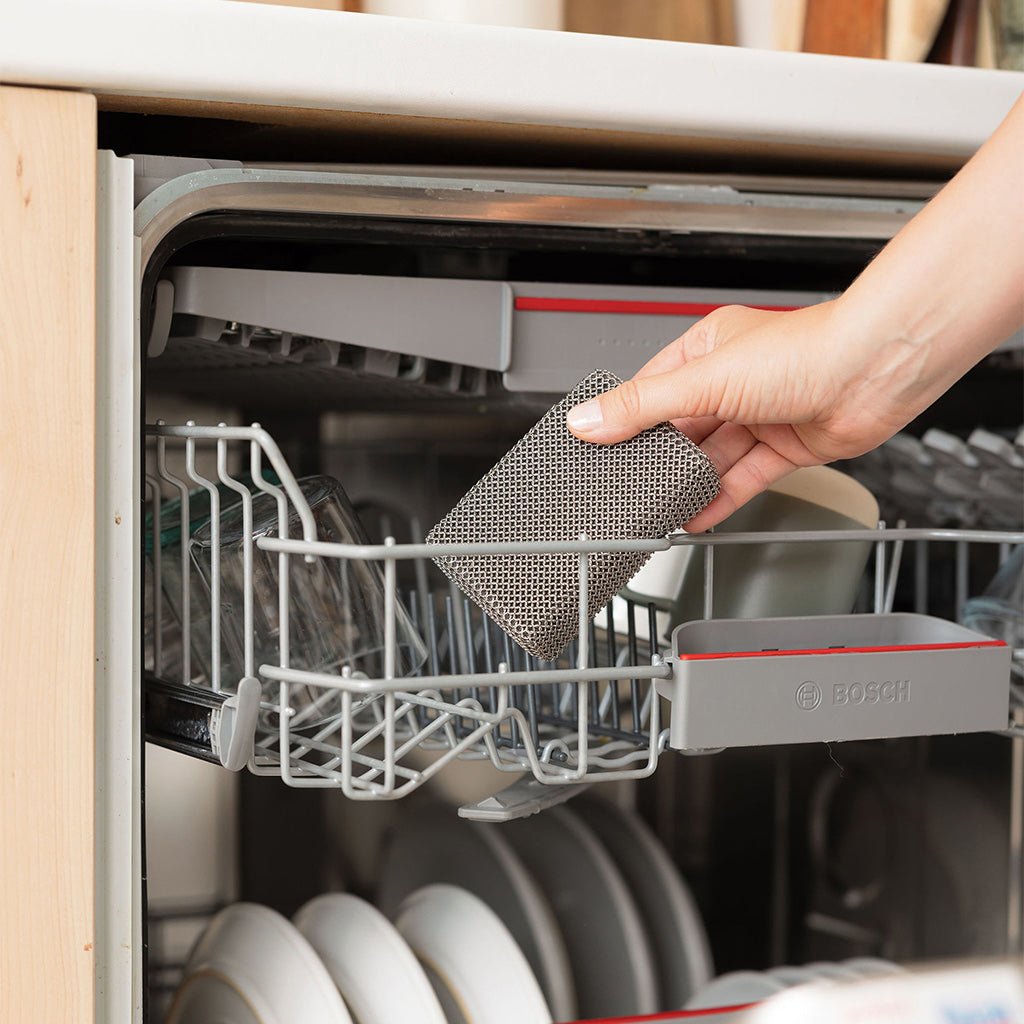 Les éponges - Éponge en acier inoxydable – grattoir réutilisable pour nettoyage - Lowreka