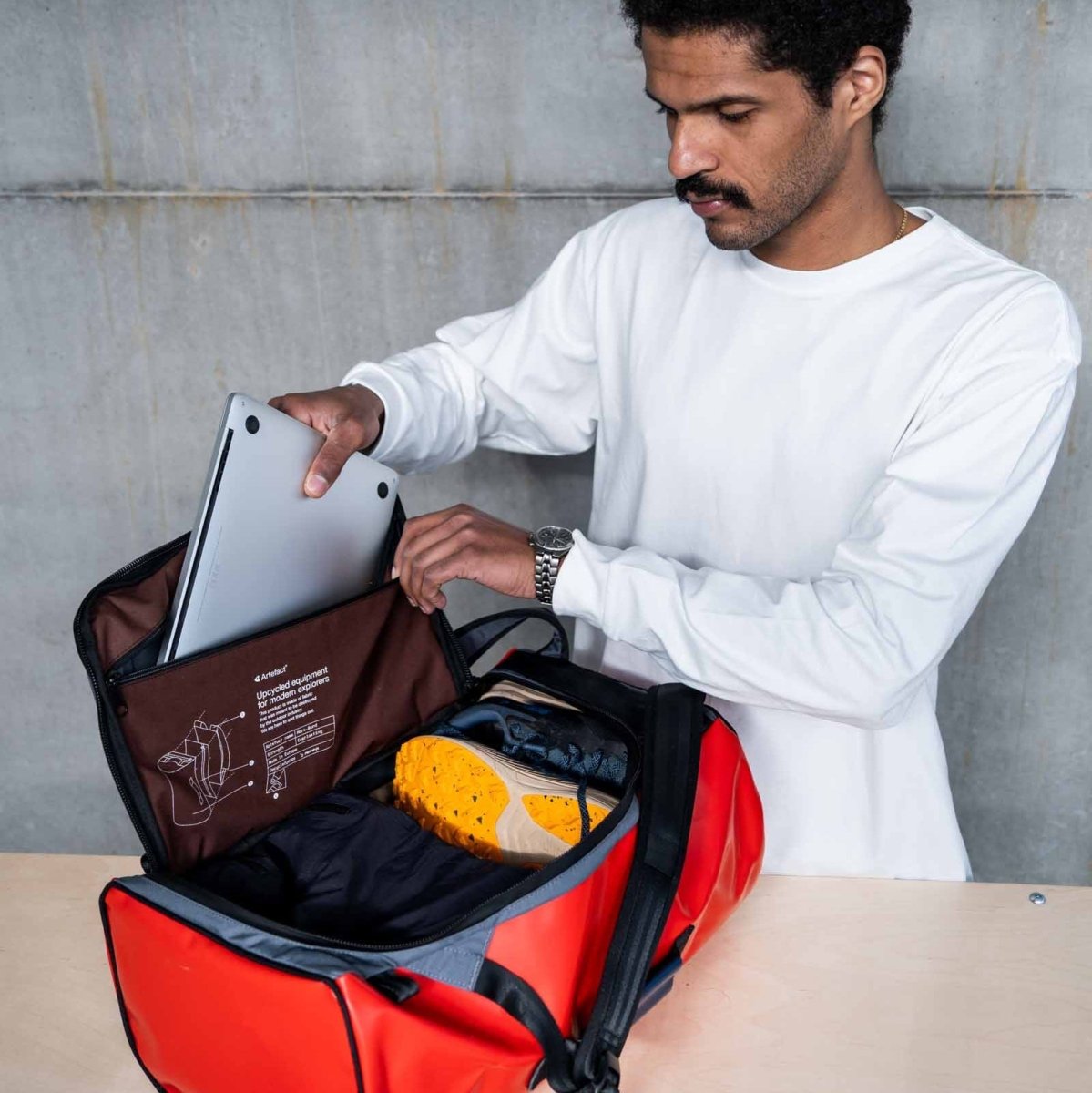 Sac voyage - Hors - Bord - 35L - Rouge - Lowreka