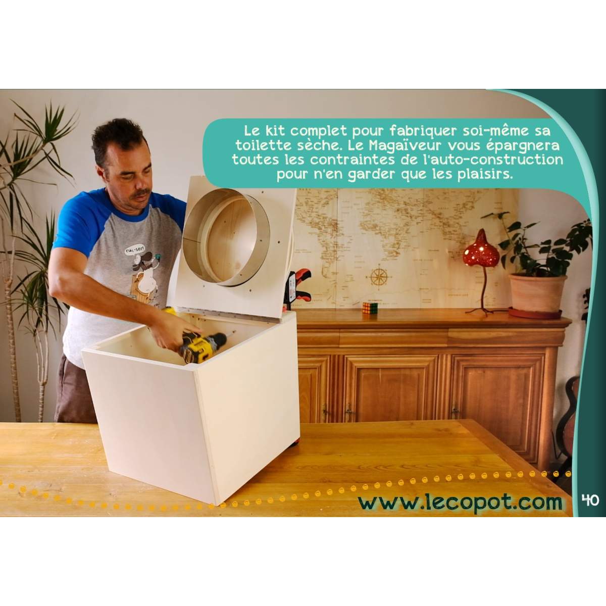  - Toilettes sèches à compost en kit - Le Magaïveur - Lowreka